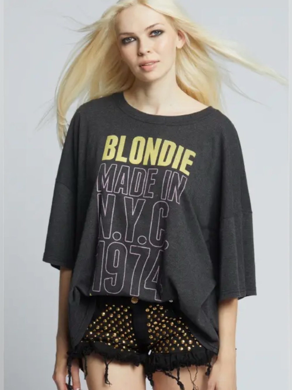 Oversized Blondie Made in NYC One Size Tee RECYCLED KARMA